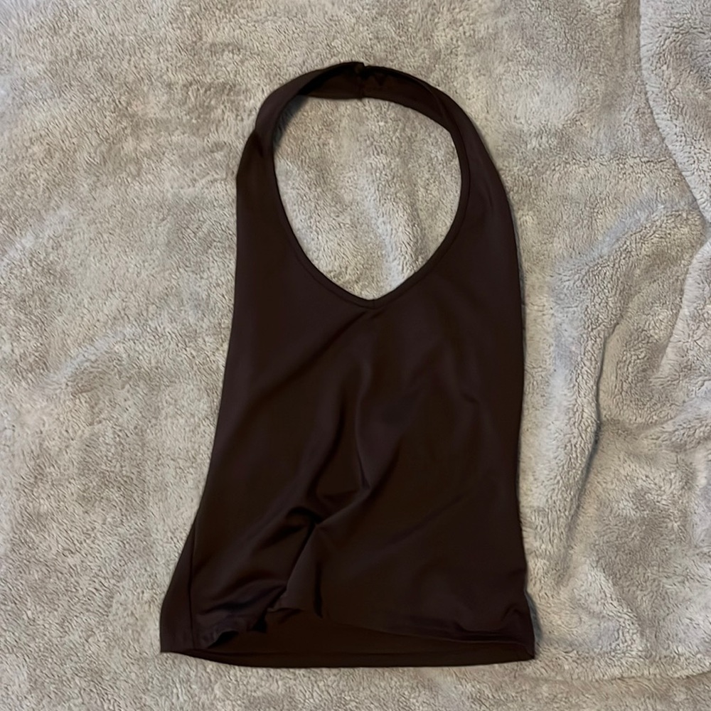 Brown Halter Top